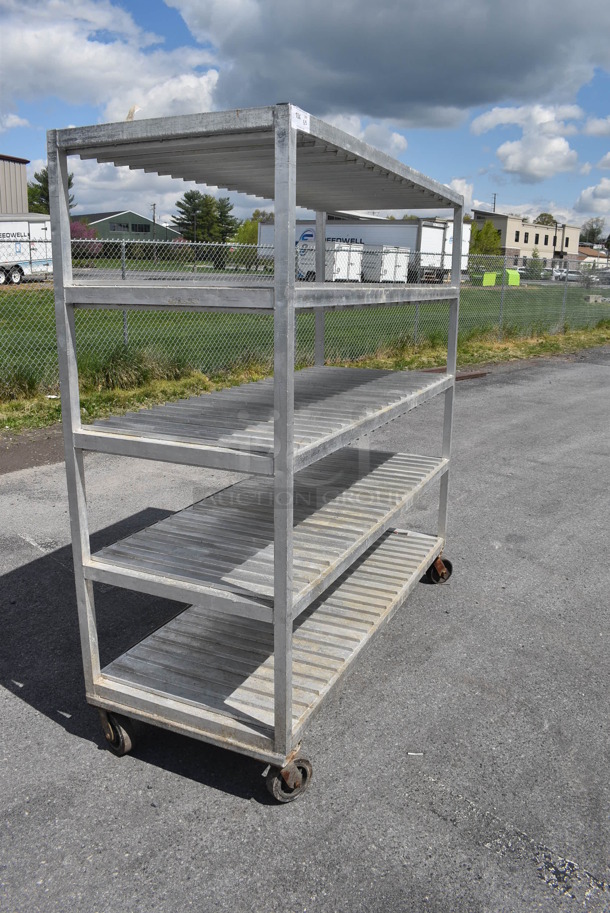 Metal 5 Tier Shelving Unit on Commercial Casters.  - Image 2 of 6