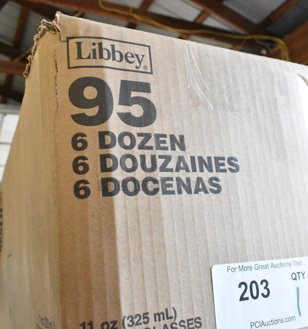 Box of 72 BRAND NEW SCRATCH AND DENT! Libbey 95 Straight Sided 11 oz. Customizable Zombie Glass  - Image 3 of 3