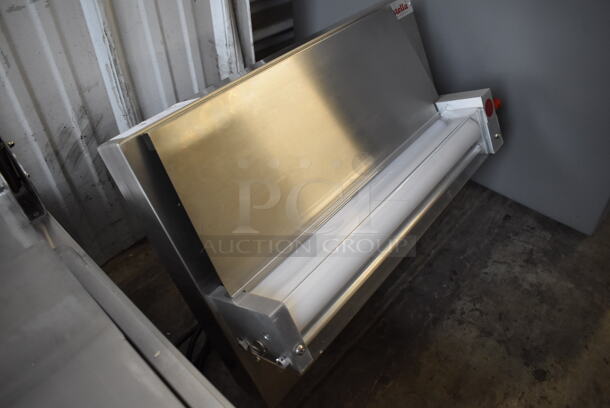 BRAND NEW! Estella 348EDS18S Stainless Steel Commercial Countertop One Stage Dough Sheeter. 120 Volts, 1 Phase. 24x18x16. Tested and Working! - Image 2 of 10