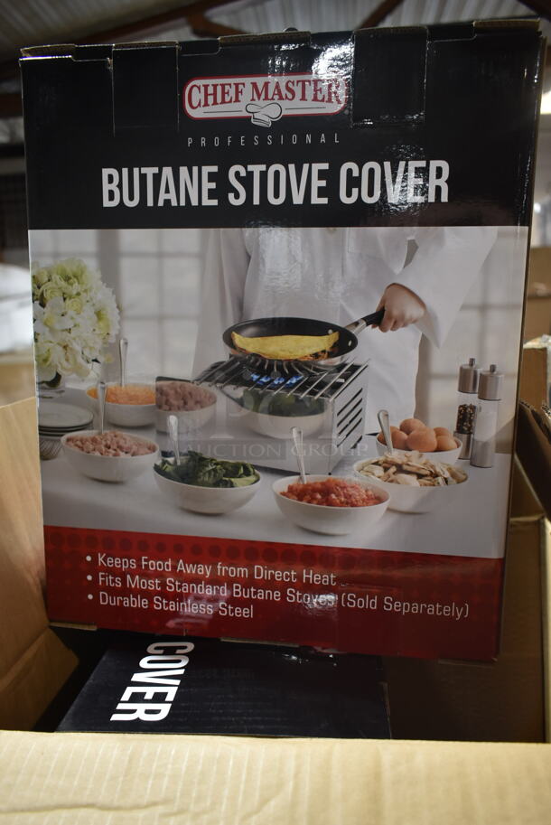 BRAND NEW! Chef Master 90217 3/16" x 14 1/2" x 12" Stainless Steel Butane Stove Cover - Image 2 of 4