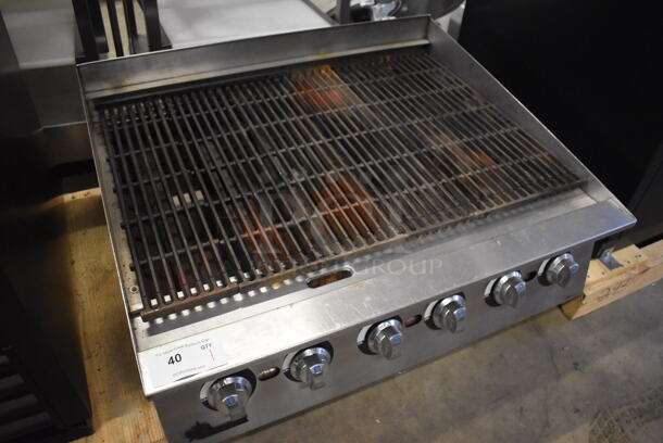 Star Holman Stainless Steel Commercial Countertop Natural Gas Powered Charbroiler Grill. 36x31x18 - Image 4 of 6