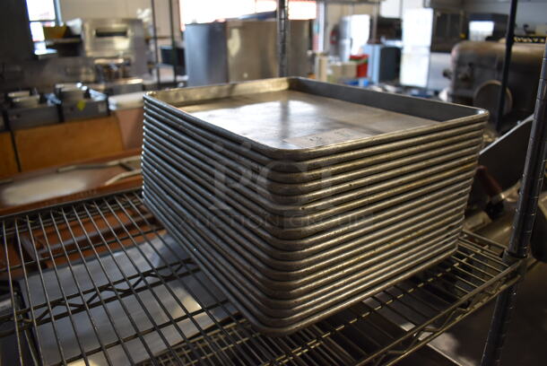 18 Metal Half Size Baking Pans. 13x18x1. 18 Times Your Bid! - Image 3 of 4