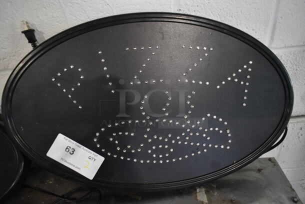 2 Pizza Light Up Signs. 2 Times Your Bid! Tested and Working! - Image 6 of 8
