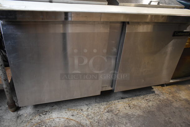 Continental SW60-24M Stainless Steel Commercial Sandwich Salad Prep Table Bain Marie Mega Top on Commercial Casters. 115 Volts, 1 Phase. Tested and Working! - Image 3 of 9