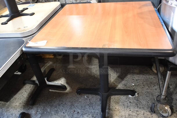 4 Dining Height Table on Black Metal Table Base. 24x24x30, 30.5x30.5x30. 4 Times Your Bid! - Image 5 of 8