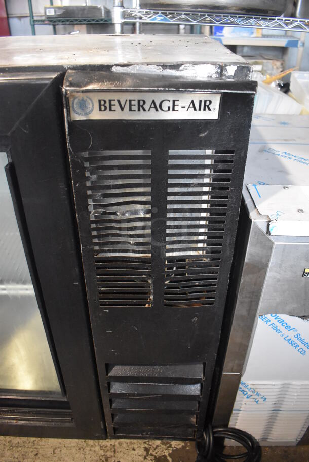 Beverage Air BB72GSY-1-B Metal Commercial 3 Door Back Bar Cooler Merchandiser. 115 Volts, 1 Phase. 72x24x35. Tested and Powers On But Does Not Get Cold - Image 3 of 7