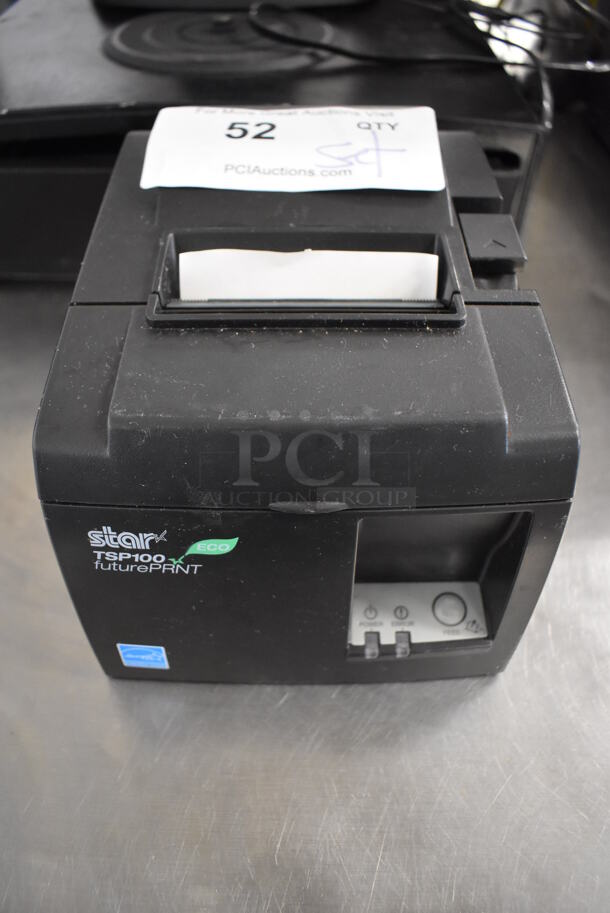 ALL ONE MONEY! Lot of Bematech LE1000 Monitor, Star Micronics TSP100II Receipt Printer and Metal Cash Drawer - Image 6 of 8