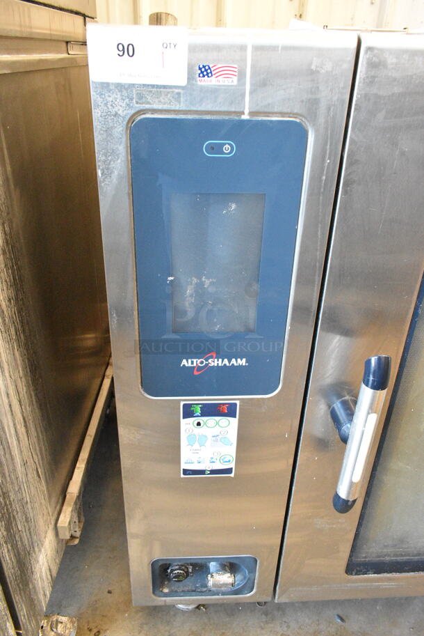 2020 Alto Shaam CTP10-10E Stainless Steel Commercial Electric Powered Combi Convection Oven w/ Stand. 208-240 Volts, 3 Phase.  - Image 3 of 6