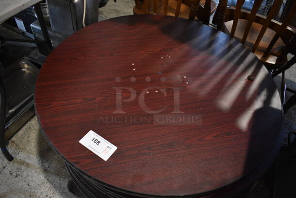 14 Wood Pattern Round Tabletops. 36x36x1. 14 Times Your Bid! - Image 2 of 3