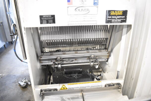 Oliver 797-32NC Stainless Steel Commercial Floor Style Bread Loaf Slicer. 115 Volts, 1 Phase. Tested and Working! - Image 2 of 6