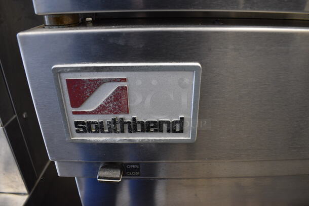 2 Southbend Marathoner Gold Stainless Steel Commercial Full Size Gas Powered Convection Oven w/ View Through Doors, Metal Oven Racks on Commercial Casters. 38x30x64. 2 Times Your Bid! - Image 7 of 7