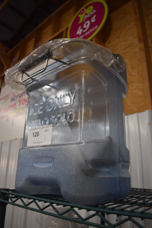 Rubbermaid Blue Poly Ice Bucket. 14x13x18 - Image 2 of 3