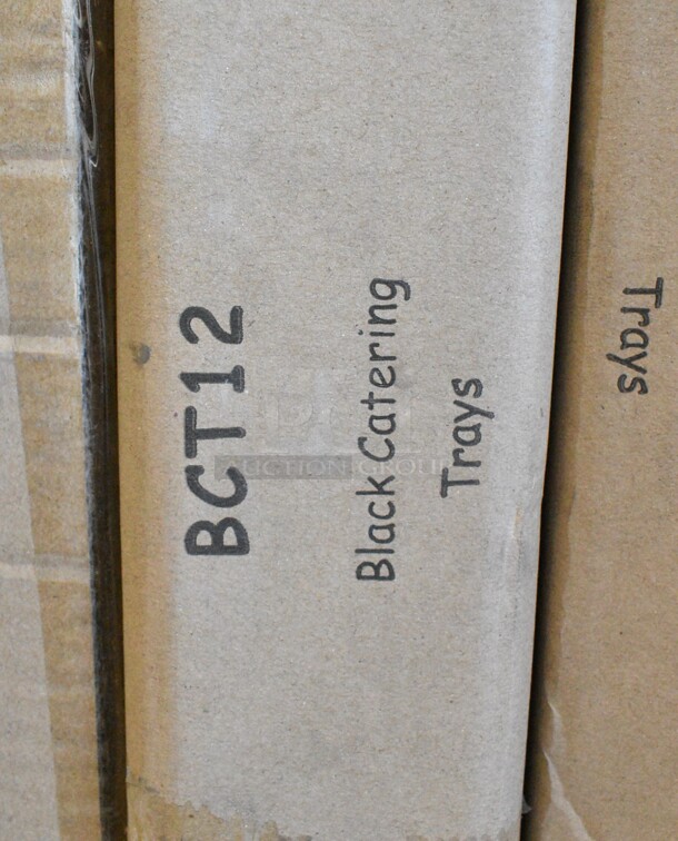 11 Boxes of 25 BRAND NEW SCRATCH AND DENT! Win Sone BCT12 Round Plastic Catering Tray - 12". 11 Times Your Bid! - Image 5 of 5