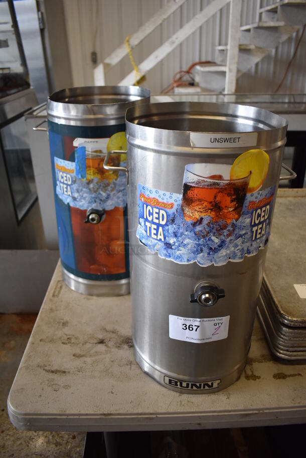 2 Bunn Stainless Steel Iced Tea Holder Dispensers. 13x14x19. 2 Times Your Bid! - Image 2 of 4