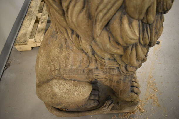 FANTASTIC Stone Barbary Lion Statue - Image 8 of 9