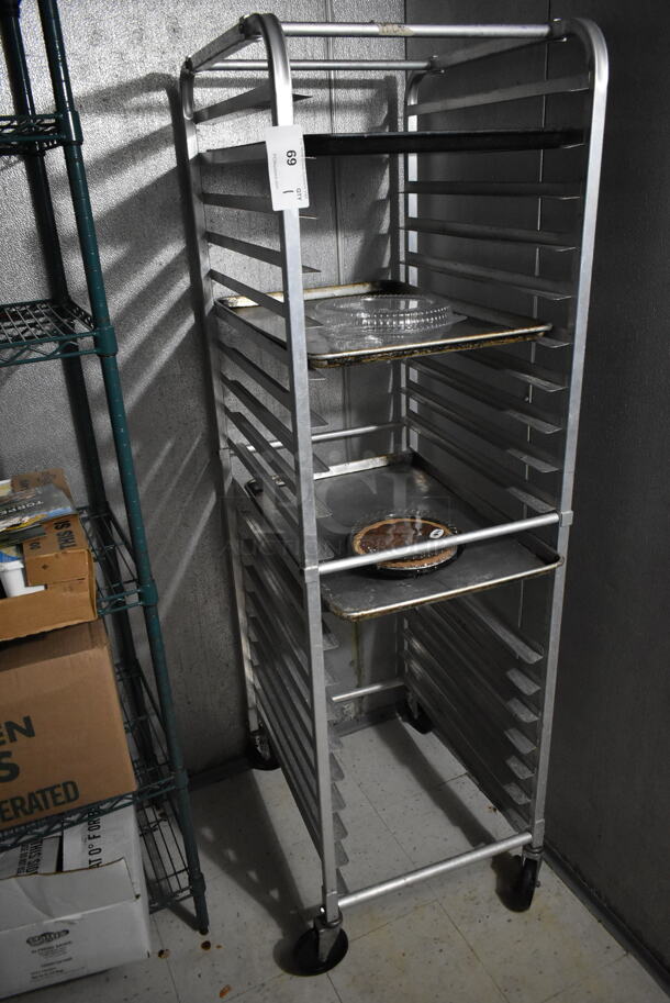 Metal Commercial Pan Transport Rack on Commercial Casters. (kitchen) - Image 2 of 4