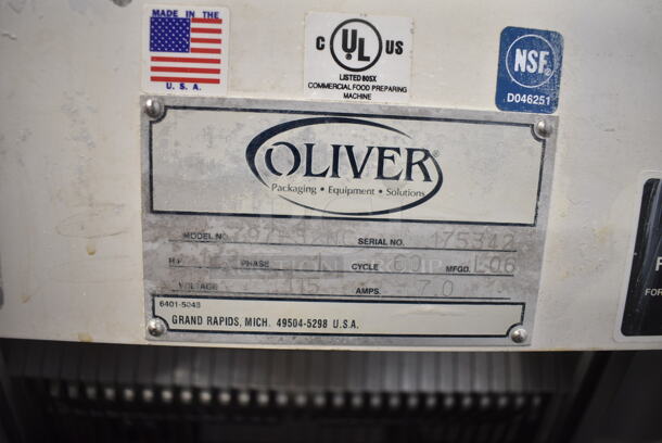 Oliver 797-32NC Stainless Steel Commercial Floor Style Bread Loaf Slicer. 115 Volts, 1 Phase. Tested and Working! - Image 6 of 6
