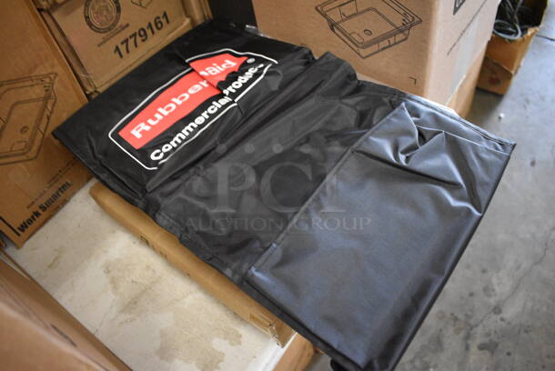 ALL ONE MONEY! Lot of 12 BRAND NEW IN BOX! Rubbermaid FG617800BLA Black Literature Holder Cart Bags. 10.5x29 - Image 3 of 5