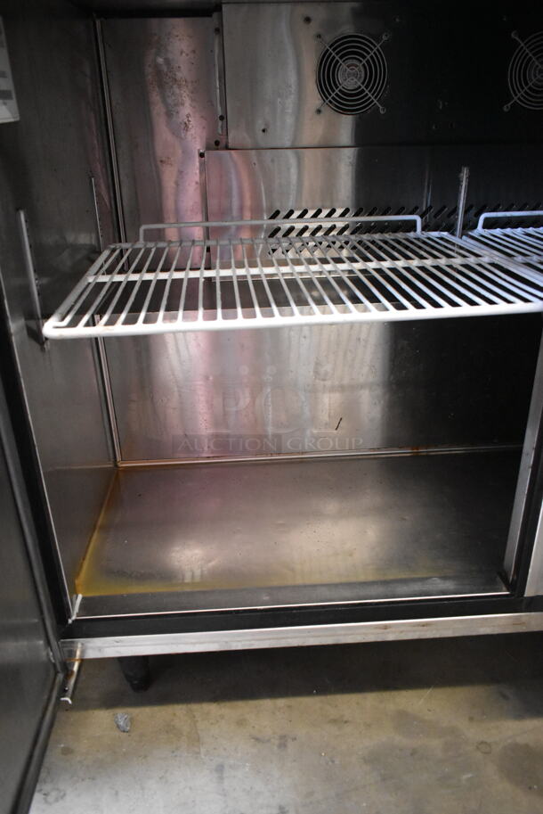 2016 Atosa MGF8402 Stainless Steel Commercial 2 Door Undercounter Cooler on Commercial Casters. 115 Volts, 1 Phase. Tested and Powers On But Does Not Get Cold - Image 2 of 4