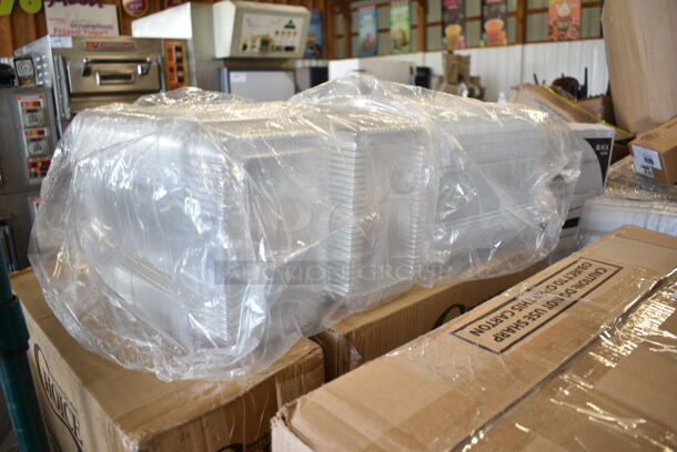 PALLET LOT of 15 BRAND NEW Boxes Including 127SB32COMBO Choice 32 oz. Clear Plastic Salad Bowl with Lid - 150/Case, 760SOUP8WPA Choice 8 oz. White Double Poly-Coated Paper Food Cup with Vented Paper Lid - 250/Case, 808KK6 Tablecraft KK6 KenKut 24" Film and Foil Dispenser / Cutter, KEG425 Torpedo Keg, 2 Box 500TW7 Choice 7 oz. Translucent Thin Wall Plastic Cold Cup - 2500/Case, 129MCR16B Choice 16 oz. Black 6 1/4" Round Microwavable Heavy Weight Container with Lid - 150/Case. 15 Times Your Bid! - Image 4 of 12