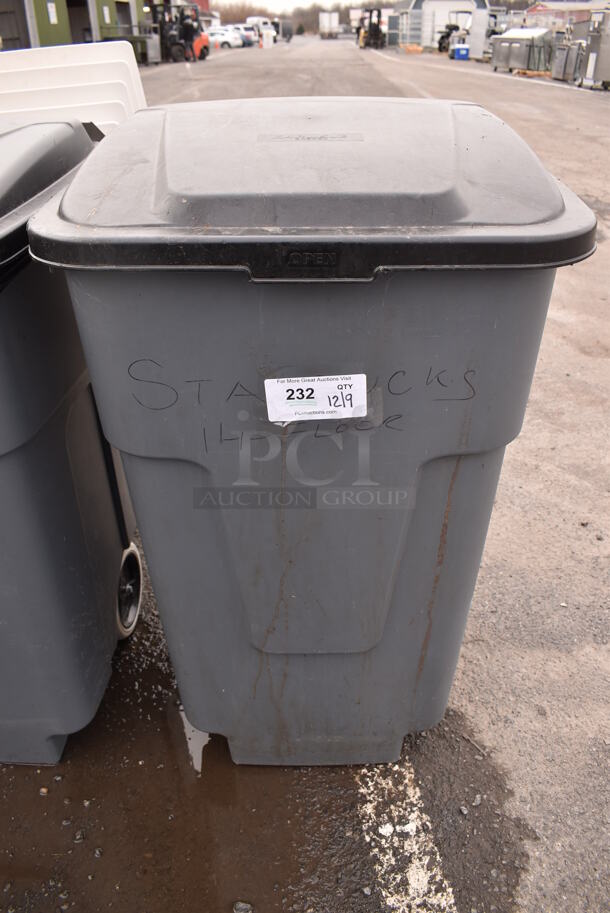 Carlisle 345050 Poly Trash Can. 23x28x39 - Image 1 of 4