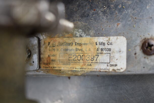 McCann's Carbonator. 115 Volts, 1 Phase.  - Image 7 of 7