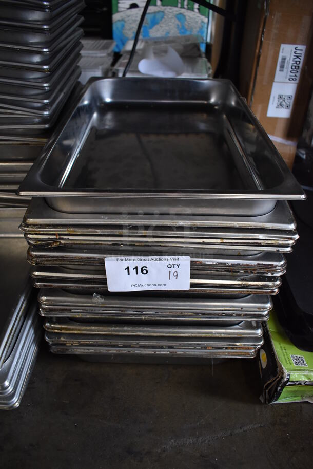 19 Stainless Steel Full Size Drop In Bins. 1/1x2.5. 19 Times Your Bid! - Image 2 of 5