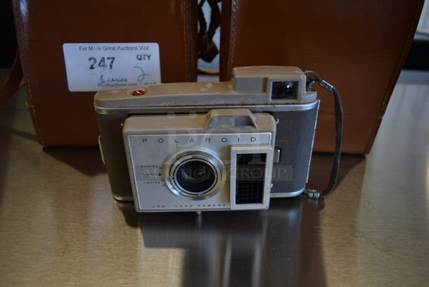 Polaroid J33 Land Camera w/ 2 Brown Cases. - Image 7 of 12