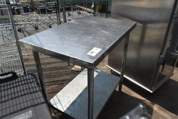 Stainless Steel Commercial Table w/ Metal Under Shelf. - Image 2 of 3