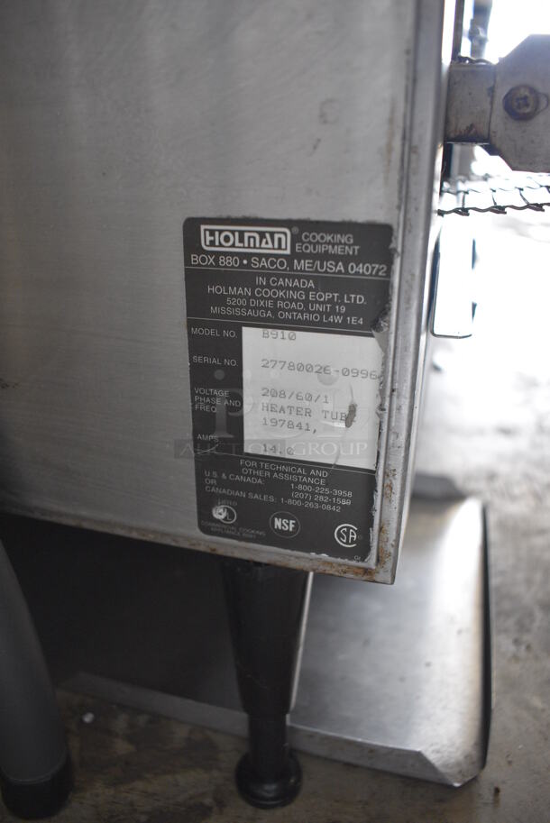 Holman Model B910 Stainless Steel Commercial Countertop Electric Powered Conveyor Toaster Oven. 208 Volts, 1 Phase. 14x26x16 - Image 5 of 5