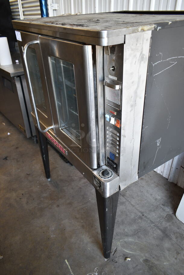 Blodgett EF-111 Stainless Steel Commercial Electric Powered Full Size Convection Oven w/ View Through Doors, Metal Oven Racks on Metal Legs. 208-220 Volts, 3 Phase.  - Image 3 of 4