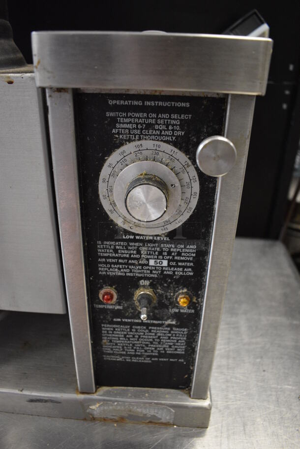 Crown Model EC-6TW Stainless Steel Commercial Countertop 6 Gallon Tilting Steam Kettle. 208 Volts, 3 Phase. 22x15x32 - Image 5 of 7