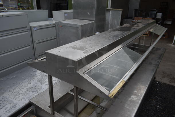 Century Service 80 10 Stainless Steel Commercial Electric Powered Steam Table Buffet Station w/ Sneeze Guard. 208/240 Volts, 1 Phase. - Image 5 of 7