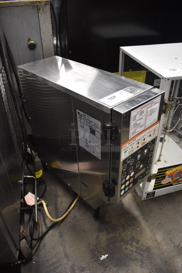 Taylor C006-12 Commercial Stainless Steel Countertop 9 Flavor Shot Dispenser On Black Legs. 120V, 1 Phase.  - Image 3 of 6