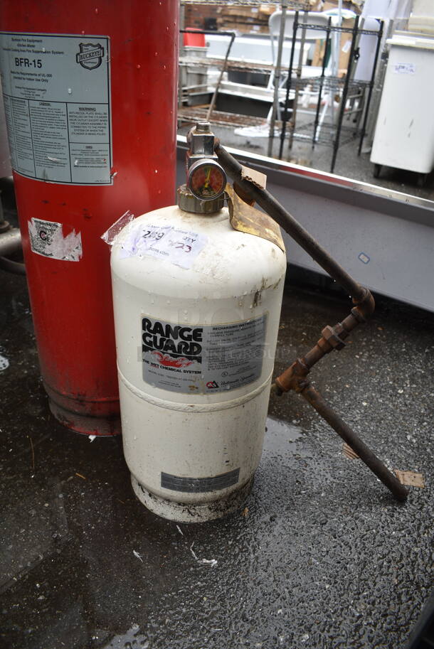 2 Metal Fire Suppression Tanks; Range Guard and Buckeye. 2 Times Your Bid! Buyer Must Pick Up - We Will Not Ship This Item. - Image 2 of 10