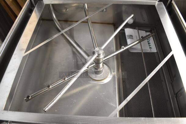 BRAND NEW SCRATCH AND DENT! 2024 Noble HT-180EC3 Stainless Steel Commercial Single Cycle High Temperature Dishwasher, 208/230 Volts, 3 Phase.  - Image 6 of 10