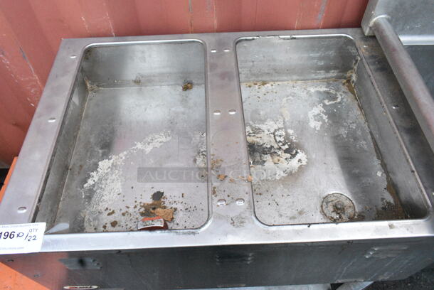 Eagle AWT2-NG Stainless Steel Commercial Gas Powered 2 Bay Steam Table w/ Under Shelf. 15,000 BTU.  - Image 2 of 7