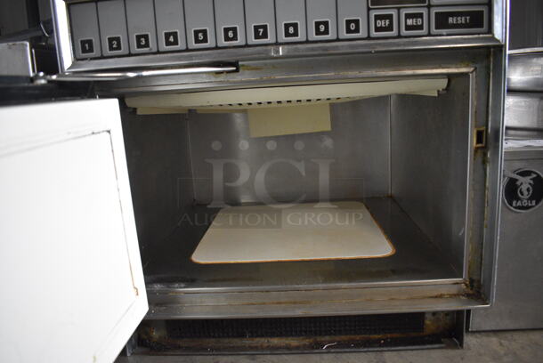 Amana Model RC/14SE Stainless Steel Commercial Countertop Microwave Oven. 18x21x18 - Image 3 of 5