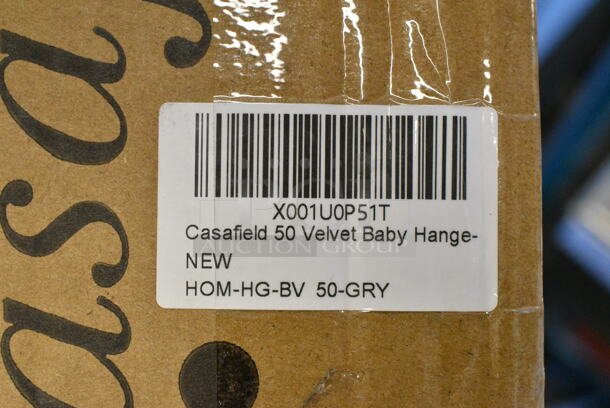2 BRAND NEW SCRATCH AND DENT! Casafield 50 HOM-HG-BV Velvet Baby Hanger. 2 Times Your Bid!  - Image 3 of 3