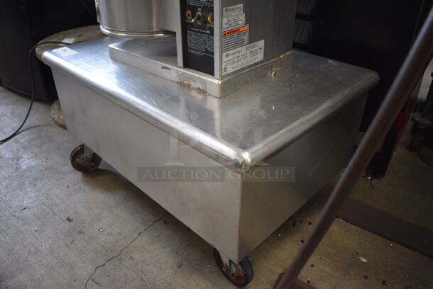 Stainless Steel Commercial Equipment Stand on Commercial Casters. 36x24x18 - Image 3 of 3