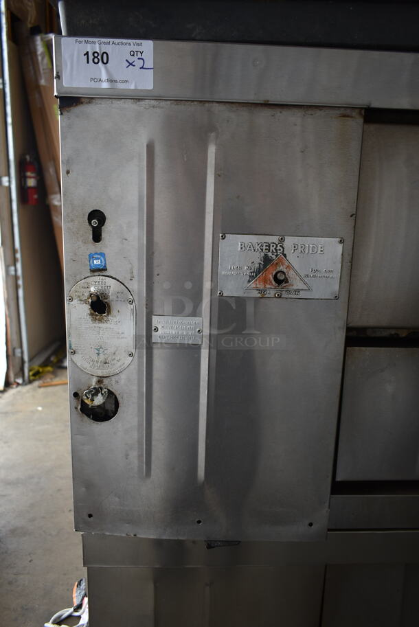 2 Bakers Pride Stainless Steel Commercial Natural Gas Powered Single Deck Pizza Oven. 2 Times Your Bid! - Image 4 of 11