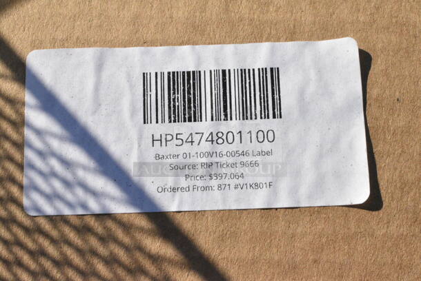 17 BRAND NEW Boxes Including HP3004992230 Vulcan 00-499223-00004 Basket, Twin Gr85, HP5928800936 Hobart 00-936547-00003 Probe And Switch Assy, HP7004108410 Vulcan 00-410841-00023 Valve,Combination,(Lp), HP3686701404 Berkel 01-404675-01158 Sharpening Assy, HP5474801100 Baxter 01-100V16-00546 Label, ServIt 423ST2ASG Angled Sneeze Guard for 2-Pan Steam Tables, YCNC167HDD/W Pactiv MealMaster 16 5/8" x 7 5/16" x 3" Full Slab White Rib Container with Dome Lid - 70/Case, OCNC-1070-DZYW, Solo TLP316-0007 Traveler White Dome Hot Cup Lid with Sip Hole - 1000/Case, 427BASEBLTDN Lancaster Table & Seating Black Steel Bolt-Down Umbrella Base. 17 Times Your Bid!  - Image 6 of 12