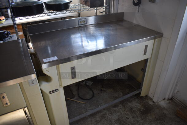Galley Model 9330W Stainless Steel Commercial Portable Work Station w/ Back Splash on Commercial Casters. 52x28x40 - Image 2 of 5