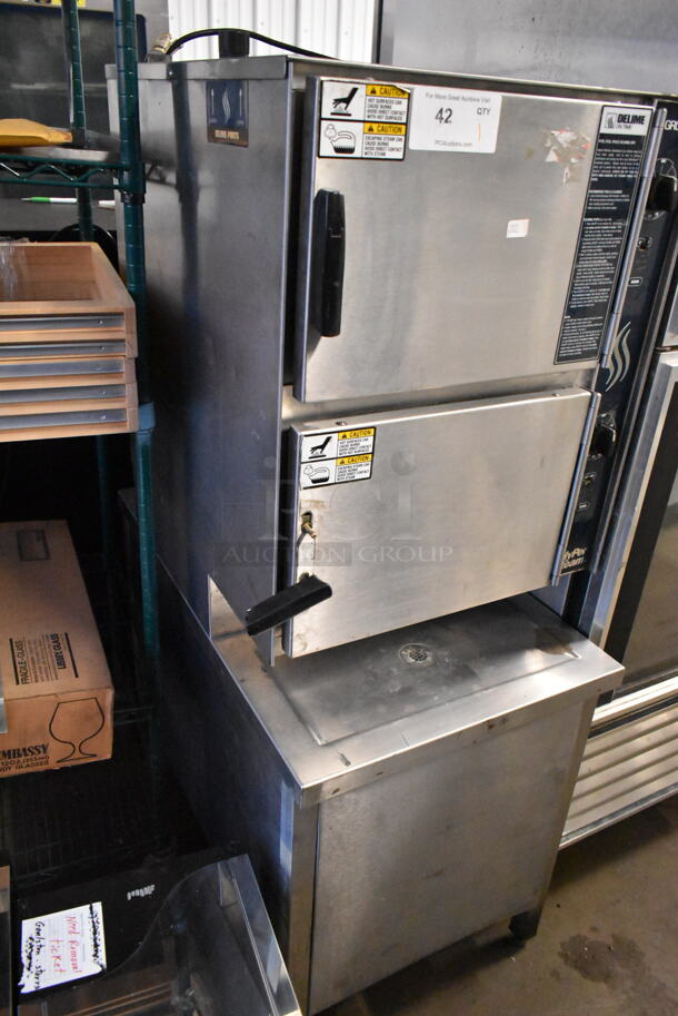 Groen HyPer Steam HY-6G Stainless Steel Commercial Propane Gas Powered 2 Deck Steam Cabinet. 90,000 BTU - Image 2 of 9