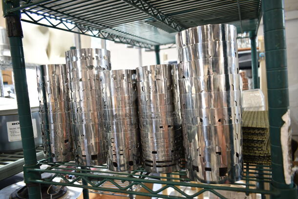 ALL ONE MONEY! Two Tier Lot of Various Items Including Metal Perforated Cups, Shot Glasses, Timer and Bins - Image 2 of 10