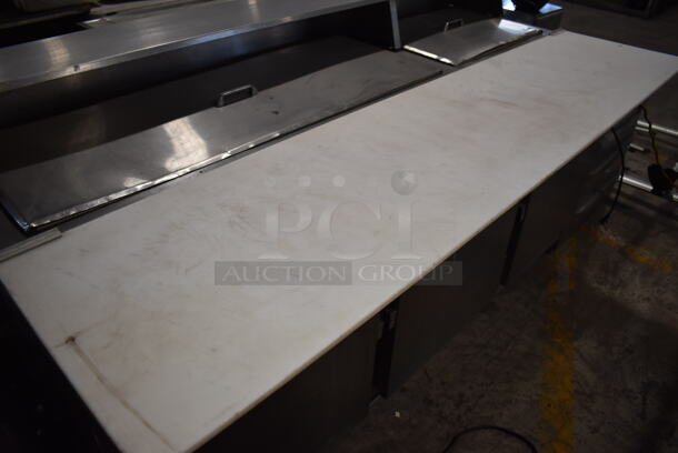Beverage Air SP72-18C Stainless Steel Commercial Prep Table on Commercial Casters. 115 Volts, 1 Phase. 72x34x42. Tested and Working! - Image 4 of 12