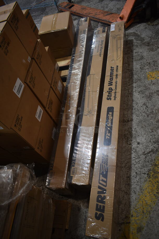 BRAND NEW IN BOX! ServIt 423SWI72 Stainless Steel Commercial 72" High Wattage Strip Warmer with Adjustable Infinite Controls. 120 Volts, 1 Phase. - Image 2 of 4