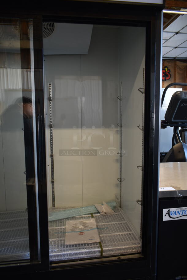 BRAND NEW SCRATCH AND DENT! 2023 KoolMore MDR-2D-GSLD Metal Commercial 2 Door Reach In Cooler Merchandiser w/ Poly Coated Racks on Commercial Casters. 115 Volts, 1 Phase. Tested and Working! - Image 9 of 9