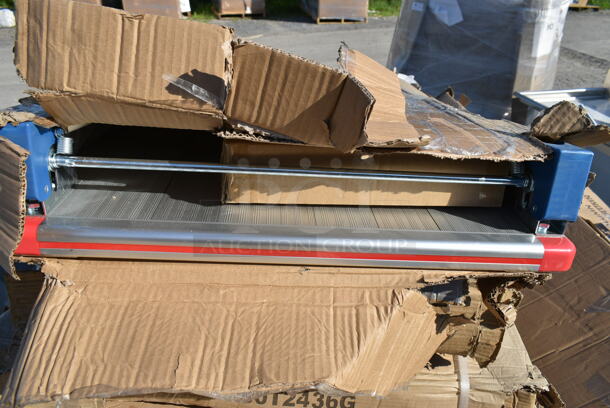 BRAND NEW SCRATCH AND DENT! Metal Cart w/ Commercial Casters. - Image 3 of 4