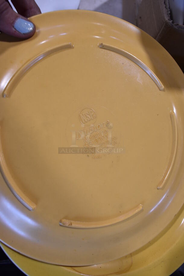 ALL ONE MONEY! Lot of 56 Yellow Poly Plates! 9x9x1.  - Image 4 of 4